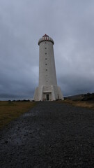 Fototapeta na wymiar Famous Akranes lighthouse in Southern Iceland