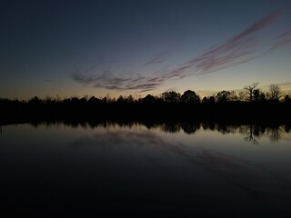 sunrise over lake