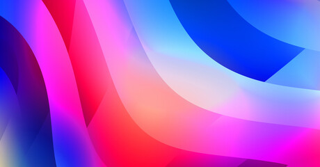 Abstract background with colorful gradient. Vibrant graphic wallpaper with stripes design. Fluid 2D illustration of modern movement.