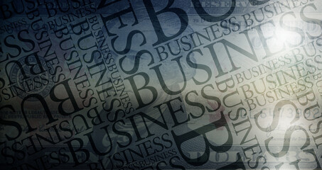 Business Typography Illustration - background