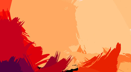 Obraz premium Artistic abstract background. Texture painted wallpaper. Creative illustration with strokes of paint. Brush pattern painting.