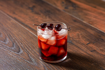 Bourbon and Cola Cocktail