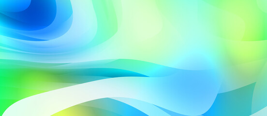 Abstract background with colorful gradient. Vibrant graphic wallpaper with stripes design. Fluid 2D illustration of modern movement.