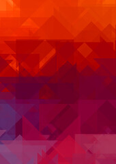 Overlapping design with triangles background. Abstract geometric wallpaper. Geometrical colorful triangular shapes.