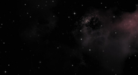 Obraz premium Star field in galaxy space with colorful nebula. Sci fi background of deep space. Ethereal wallpaper.