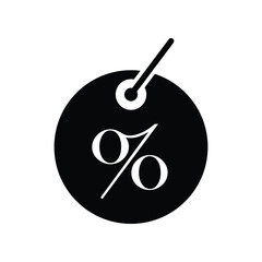 Discount, percentage icon design isolated on white background