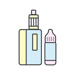 Vaping icon vector design templates