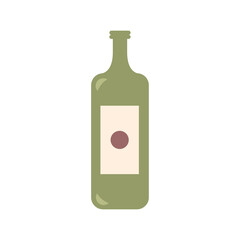 wine bottle drink isolated icon