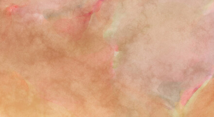 Watercolor abstract painting with pastel colors. Soft color painted illustration of calming composition for poster, wall art, banner, card, book cover or packaging. Modern brush strokes painting.