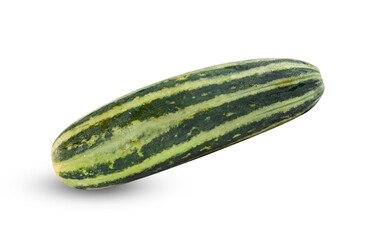 Cucumber or Cucumis melo isolated on white background ,include clipping path