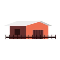 farm stable building facade icon