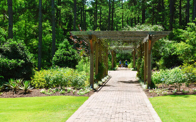Entrance of Cape Fear Botanical Garden, Fayetteville, North Carolina, USA	