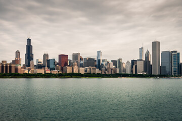 Naklejka premium Skyline of Chicago