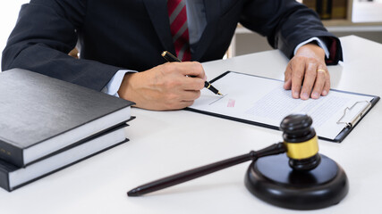 lawyer lawsuit notary consultation or discussing negotiation legal case with document contract women entrepreneurs in the office