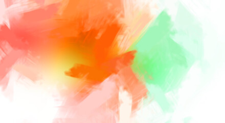 Brushed Painted Abstract Background. Brush stroked painting. Artistic vibrant and colorful wallpaper..