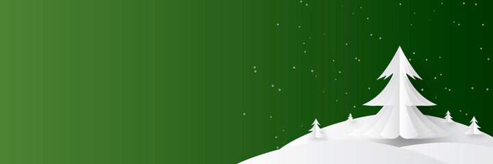 Beautiful christmas banner with text space