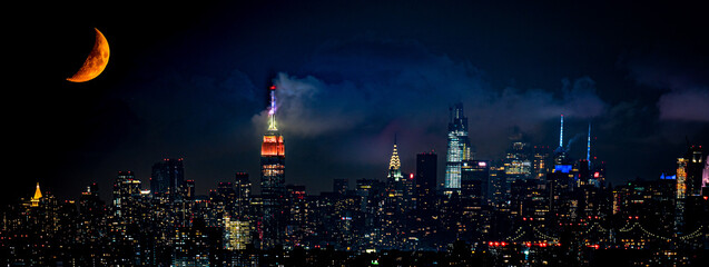 Moon over Manhattan