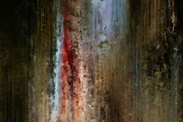 Modern art. Colorful contemporary artwork. Color strokes of paint. Brushstrokes on abstract background. Brush painting. Unique wall art.