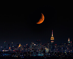 Moon over Manhattan