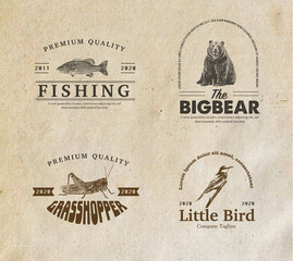 vintage logo animals for your brand