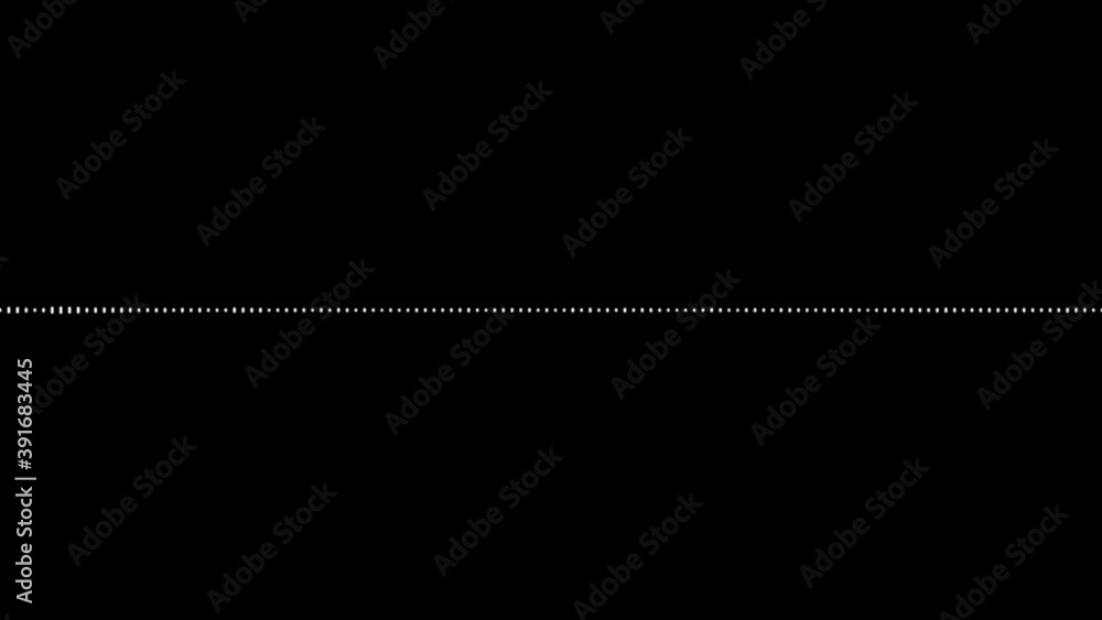 Poster white on black audio visualization effect animation. a unique element, useful background, waveform, 