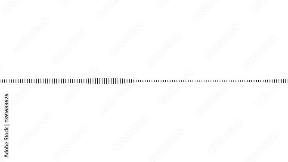 Poster a simple black and white audio visualization effect. able to loop, unique, useful as an element or b