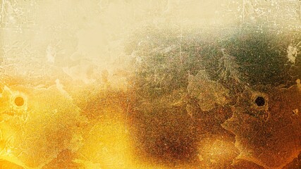 Gold light refrect on non-glossy monitor surface