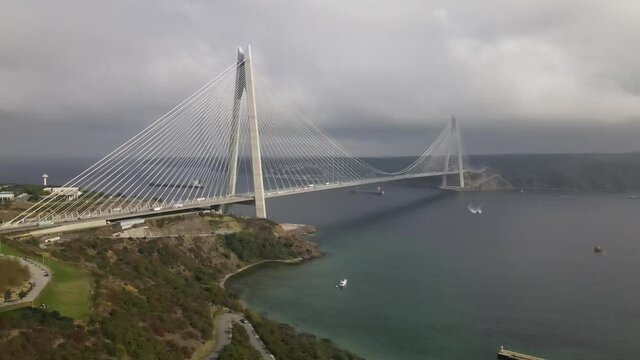 The third bridge in Istanbul is one of the most famous and beautiful bridges