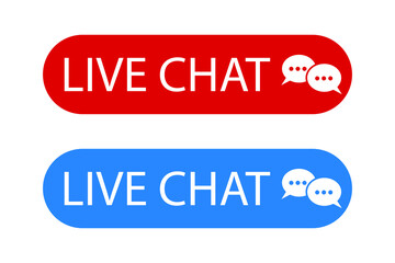 Live chat banner for game background design. Website template design. Communication icon symbol. Stock image. EPS10.