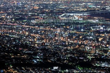 摩耶山掬星台から見る神戸の夜景　【2020年】