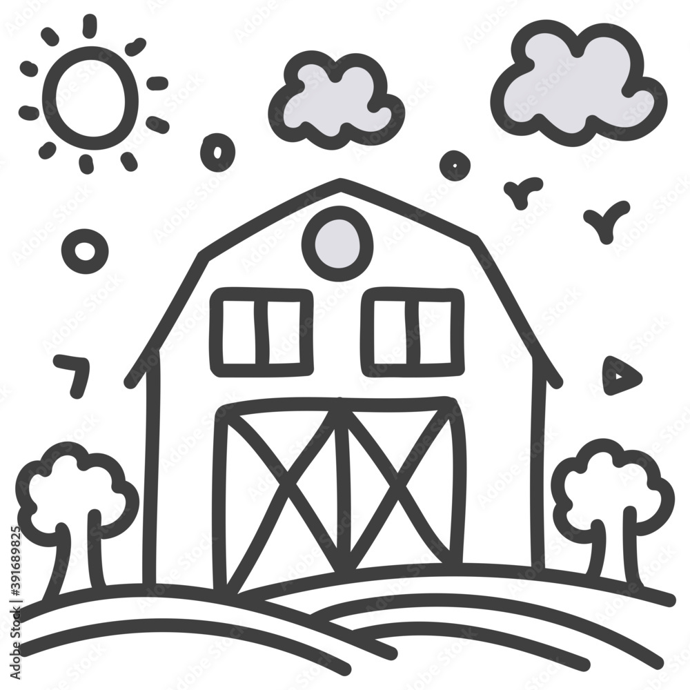 Sticker farmhouse