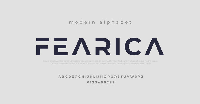 Modern alphabet fonts. Typography, Technology, Lettering, Elegant, Fashion, Designs, Serif fonts, Uppercase. Vector illustration