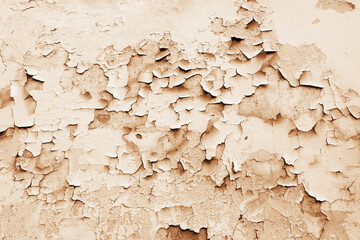 Texture background cracked peeling paint plaster. Wallpaper