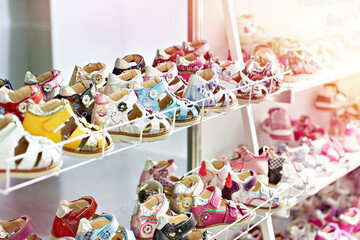 Little children sandals in store