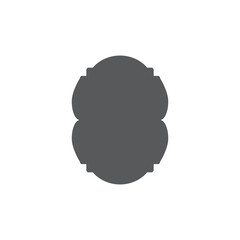 Mosque window vector icon design template