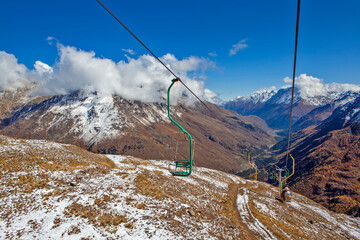 One-chair cable car 