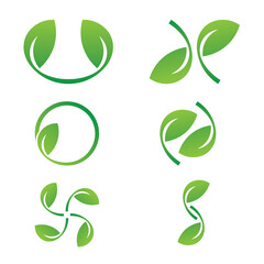 leaf logo design icon symbol