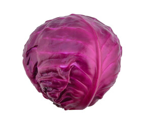 Obraz premium Purple cabbage isolated on white background