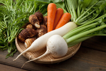 秋野菜集合　　家庭菜園 © ykokamoto