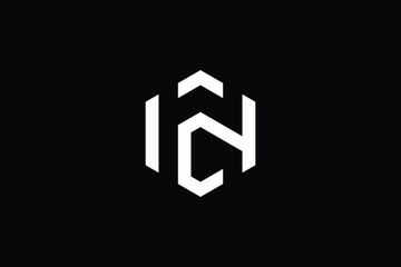 CH logo letter design on luxury background. HC logo monogram initials letter concept. CH icon logo design. HC elegant and Professional letter icon design on black background. H C CH HC
