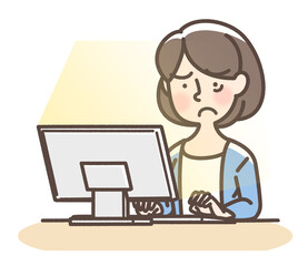 パソコンの強い光