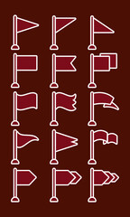 flag icon vector. flag icon illustration on white background. simple icon flag. flag icon vector illustration. flag icon simple and modern.