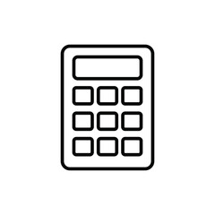 calculator icon vector. calculator icon isolated on white background. calculator icon simple and modern for app, web and design. calculator icon vector illustration