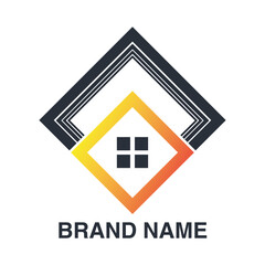 Obraz premium brand name with diamonds emblem