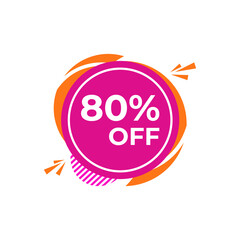 Sale Tag Vector Badge Template, Sale Label Collection, Clearance Sale Sticker Emblem, Bargain Sale Sign Isolated On White Background