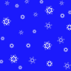 Pattern with snowflakes. Vector illustration