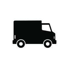 Delivery truck icon isolated on white background. Delivery truck icon in trendy design style. Delivery truck vector icon modern and simple flat symbol for web site, mobile, logo, app, UI.