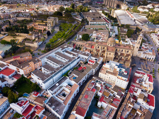 Obraz premium Aerial view of city Jerez de la Frontera. Spain
