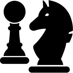 Pawn and chess knight, business competition concept   © Vectors Market