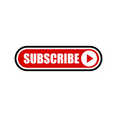 subscribe button icon on white background. flat style. subscribe icon for your web site design, logo, app, UI. subscribe symbol.